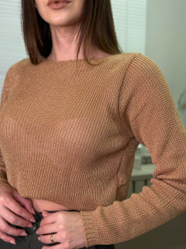 BLUSA LÉA LUREX NUDE