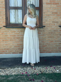 VESTIDO LONGO 3MARIAS BRANCO