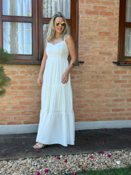 VESTIDO LONGO 3MARIAS BRANCO