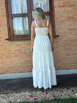 VESTIDO LONGO 3MARIAS BRANCO